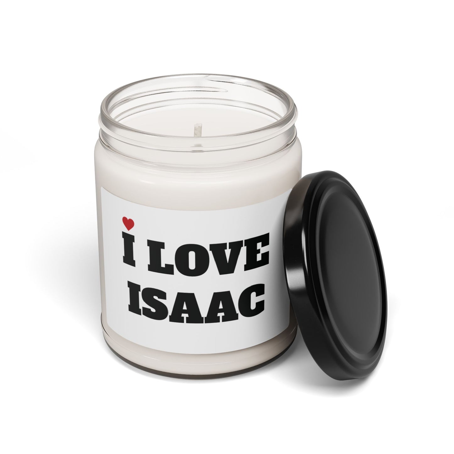 I LOVE ISAAC <3 CANDLE