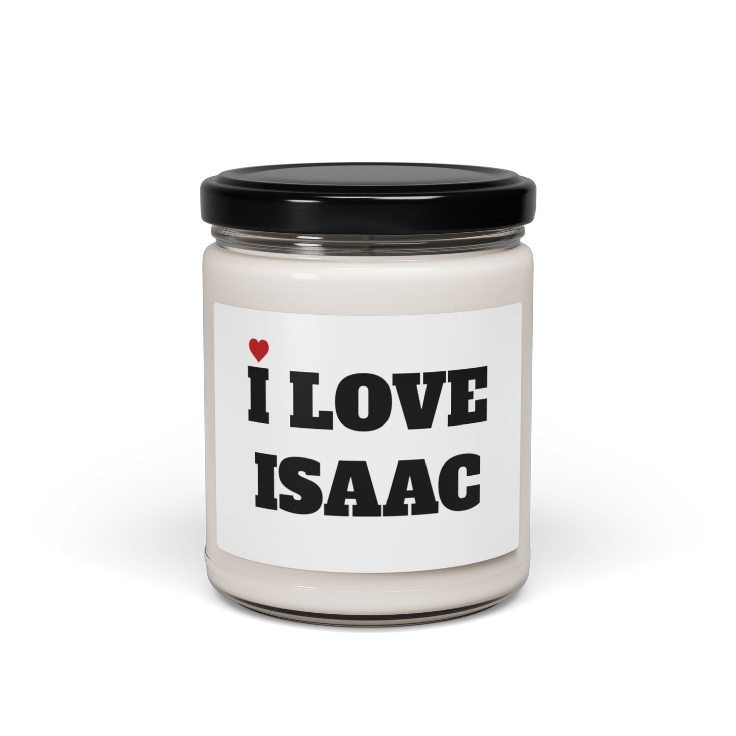 I LOVE ISAAC <3 CANDLE