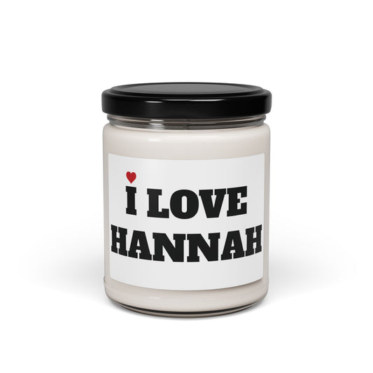 I LOVE HANNAH <3 CANDLE