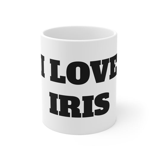 I LOVE IRIS MUG
