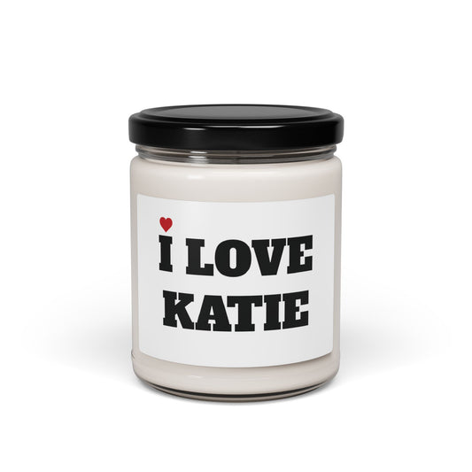 I LOVE KATIE <3 CANDLE