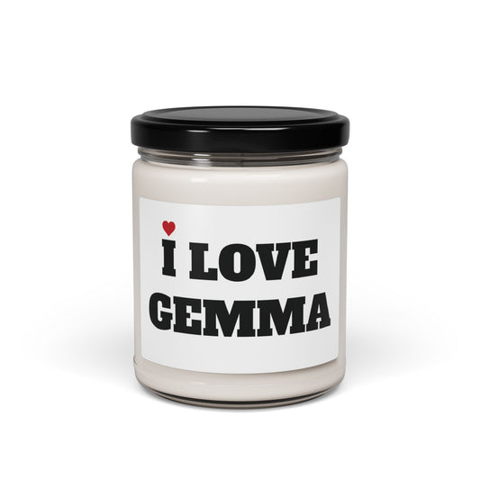 I LOVE GEMMA <3 CANDLE